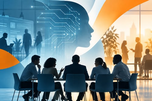 group of people and AI