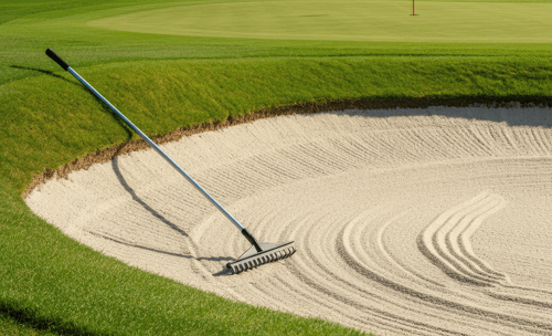 rake in sandtrap image