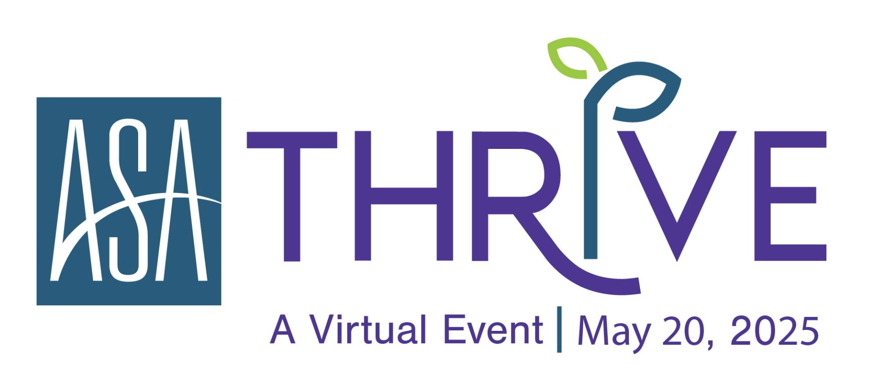 ASA virtual THRIVE 2025 logo ASA virtual THRIVE 2025 logo